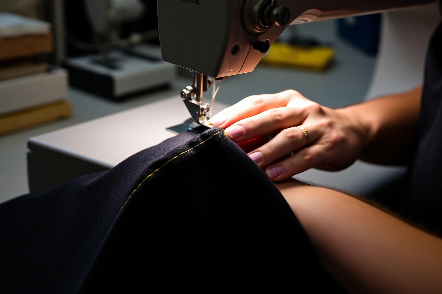 Master tailor — precision hem stitching
