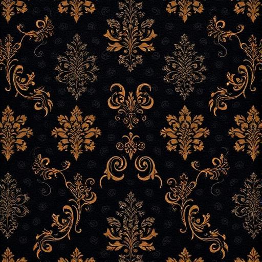 Arabesque Jacquard in Midnight