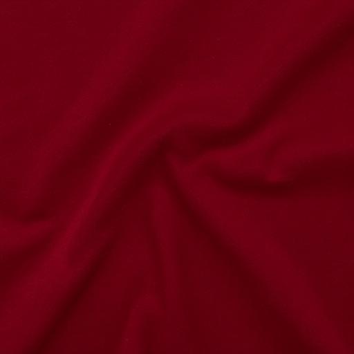 Cotton Velvet Couture in Burgundy